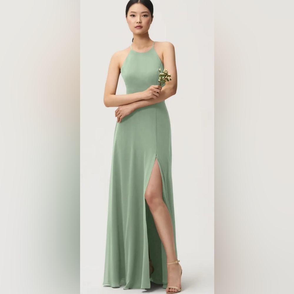 Jenny Yoo Green Maxi Dress